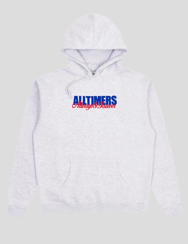 Felpa ALLTIMERs sempre ricamato hoodie Heather Grey